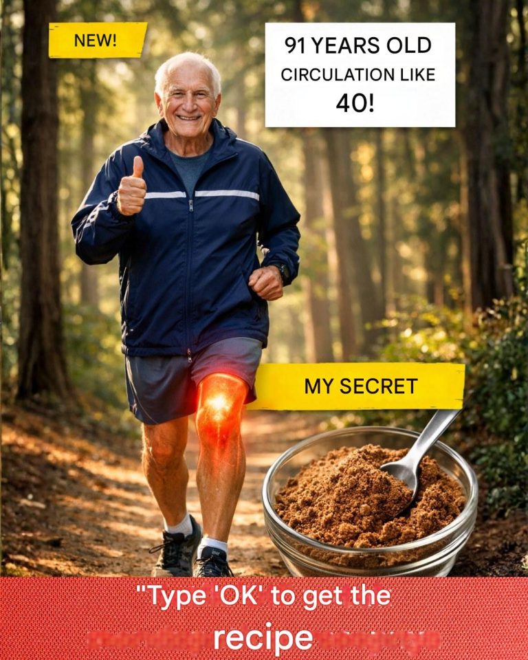 The Secret of a 91-Year-Old Who Has Blood Circulation Like a 40-Year-Old! Just Use This 1 Ingredient Every Day…..“Type ‘OK’ to get the recipe”…RECIPE IS IN THE FIRST COMMENT 💬👀